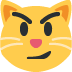 Sorunun cevabını merak eden tatlı kedi maskotu
